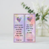 Bladwijzer voor Charming Colorful Scripting Briefk Briefkaart (Staand voorkant)