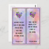 Bladwijzer voor Charming Colorful Scripting Briefk Briefkaart (Voorkant / Achterkant)