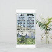 Bladwijzer voor Christelijke Waterverf Natuur Scri Kaart (Staand voorkant)