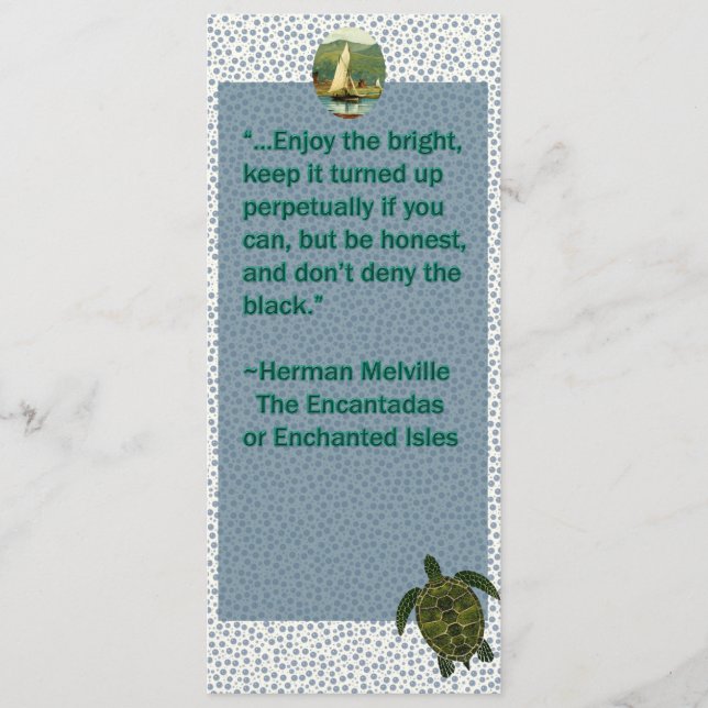  bladwijzer voor citroenen schildpad en boot (Voorkant)