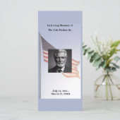 Bladwijzer voor het Militair Begrafenisgebed Kaart (Staand voorkant)