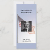 Bladwijzer voor het Militair Begrafenisgebed Kaart (Voorkant)