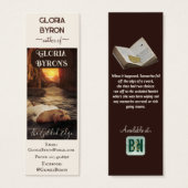 Bladwijzer voor het promotiemateriaal van de auteu mini visitekaartjes (Voorkant /achterkant)