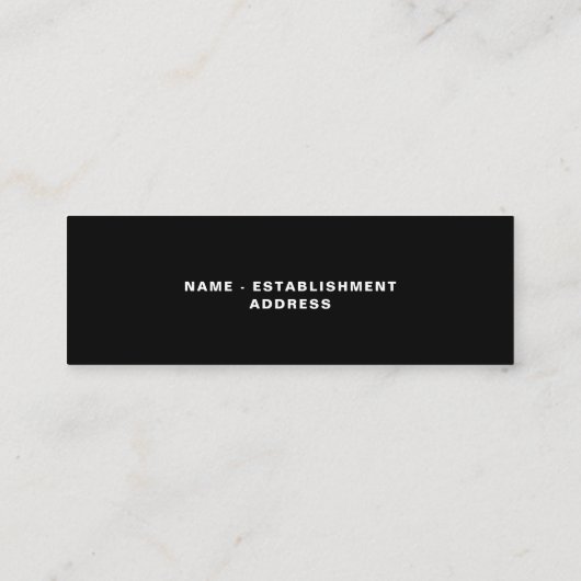 Bladwijzer voor katten op boeken mini visitekaartje (Achterkant)