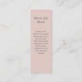 Bladwijzer voor kinderboek of -Romance Mini Visitekaartje (Achterkant)