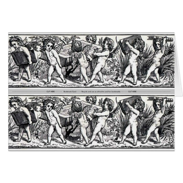  Bladwijzer voor kleine boekjes met Cherubs (Voorkant Horizontaal)