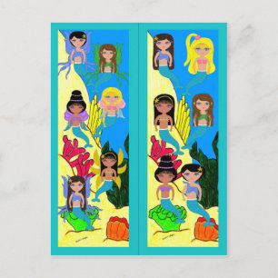 Bladwijzer voor Mermaids- en Merfaeries-Briefkaart Briefkaart