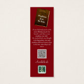 Bladwijzer voor promotiemateriaal van de Bourgogne Mini Visitekaartjes (Achterkant)