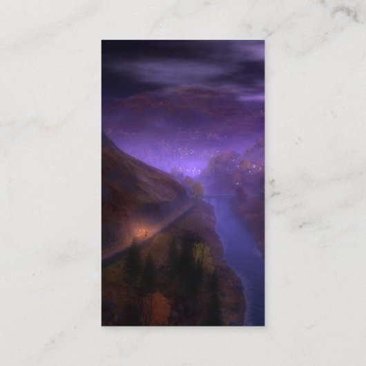 Bladwijzer voor thuisverlichting visitekaartje (Achterkant)