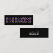 Bladwijzer voor vlinderontwerp mini visitekaartje (Voorkant / Achterkant)