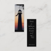 Bladwijzer vuurtoren mini visitekaartje (Voorkant / Achterkant)