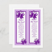 Bladwijzer Weddenschap over de Paarse lentesvlinde Uitnodiging Briefkaart (Voorkant / Achterkant)