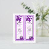 Bladwijzer Weddenschap over de Paarse lentesvlinde Uitnodiging Briefkaart (Staand voorkant)