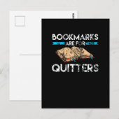 Bladwijzer zijn voor afdrukte Quitters Reader Briefkaart (Voorkant / Achterkant)