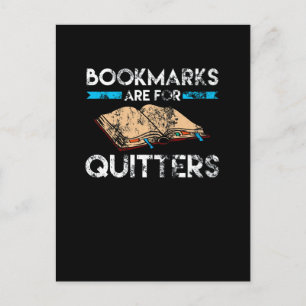 Bladwijzer zijn voor afdrukte Quitters Reader Briefkaart