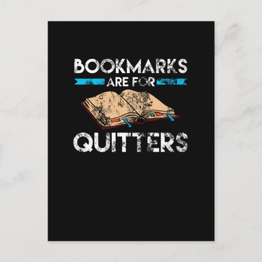 Bladwijzer zijn voor afdrukte Quitters Reader Briefkaart (Voorkant)