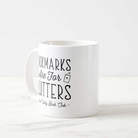 Bladwijzer zijn voor kandidaten met een speciale b koffiemok (Voorkant links)