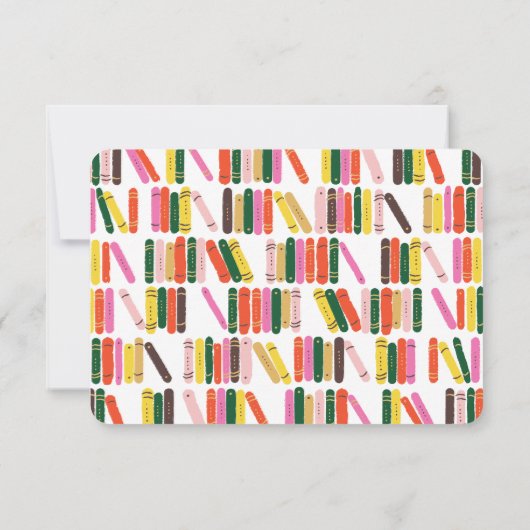 Bladworm — Aangepaste schrijfbenodigdheden Notitiekaartje (Achterkant)