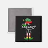 Bladworm Elf Matching Family Group - Kerstfeest Magneet (Voorkant / Achterkant)