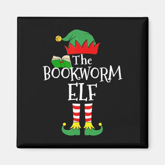 Bladworm Elf Matching Family Group - Kerstfeest Magneet (Voorkant)