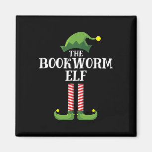 Bladworm Elf Matching Family Group - Kerstfeest Magneet