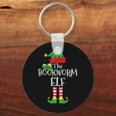Bladworm Elf Matching Family Group - Kerstfeest Sleutelhanger (Voorkant)