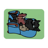 Bladworm Magneet (Horizontaal)