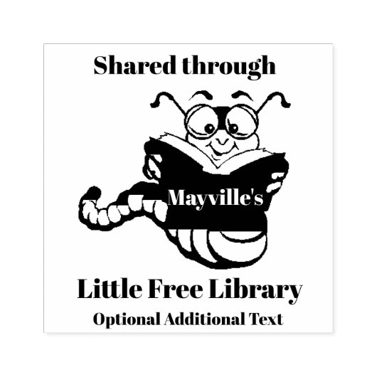 Bladworm Rubberstempel (Afrduk)