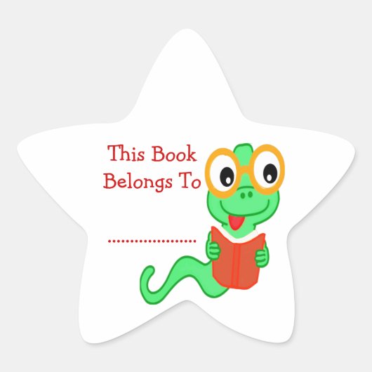 Bladworm Star Sticker (Voorkant)