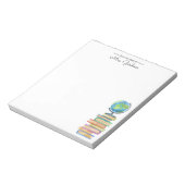 Bladworm van wereldklasse | Kindergarten leraar Notitieblok (Linkerzijde)