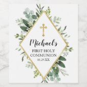 Bladzijde Cross Wijnflesje Etiket (Enkel label)