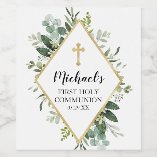 Bladzijde Cross Wijnflesje Etiket (Enkel label)