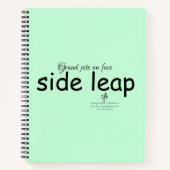 Bladzijde met glint, groen en zwart notitieboek (Voorkant)