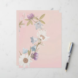 Bladzijde Stationery Scrapbook, voor wilde bloemen