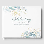 Bladzijde "Viering van het leven" Wit Gastenboek (Voorkant)