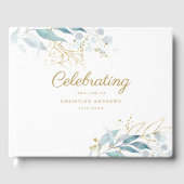 Bladzijde "Viering van het leven" Wit Gastenboek (Voorkant)