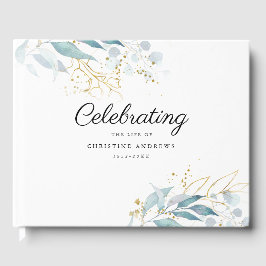 Bladzijde "Viering van het leven" Wit Gastenboek