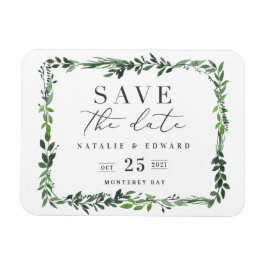 Bladzijde waterverf foto Save the Date Magnet Magneet