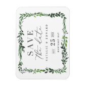 Bladzijde waterverf foto Save the Date Magnet Magneet (Verticaal)