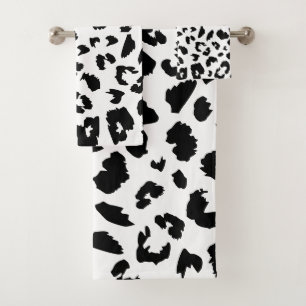 bladzijdeafdruk bad handdoek