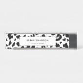 bladzijdeafdruk bureau naambordje (Voorkant)