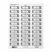 bladzijdeafdruk etiket (Full Sheet)