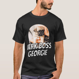 Blaf Baas Huisdier Hond Foto Modern Eenvoudig Koel T-shirt