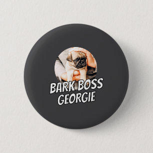 Blaf Baas Huisdier Honden Foto Modern Eenvoudig Ko Ronde Button 5,7 Cm