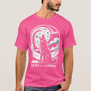 Blaf bij de maan wolf grappig voor vrouwen t-shirt