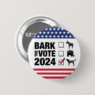 Blaf de Stemming 2024 Verkiezingen - Stemhond cirk Ronde Button 5,7 Cm