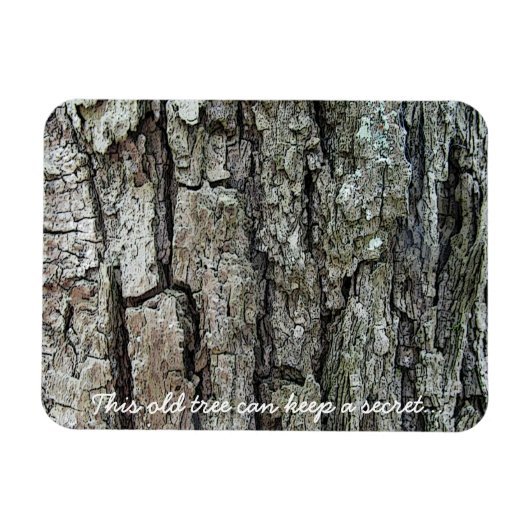 Blaf deze oude boom kan een geheim bewaren magneet (Horizontaal)