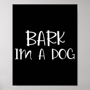 Blaf Ik Ben Een Hond Lui Halloween Kostuum Poster