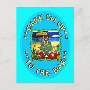 BLAF JE EEN WEG NAAR DE BAR BRIEFKAART