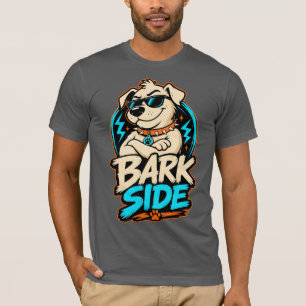 Blaf kant hond PNG, Grappige hond sublimatie ontwe T-shirt